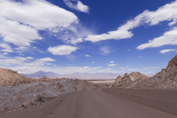 Fototapeta na wymiar Atacama Desert near San Pedro de Atacama in Chile.