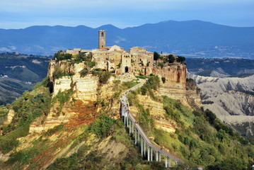 Fototapeta na wymiar Medieval Town near Viterbo, Italy