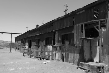 Ghost town in the desert, Atacama Desert, Chile.