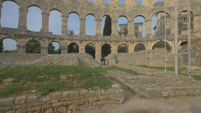Roman amphitheater in Pula