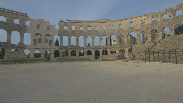 Roman amphitheater in Pula