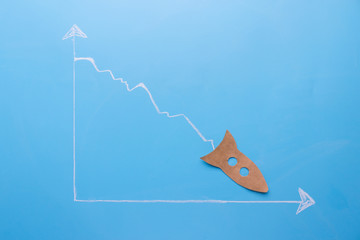 graph going down