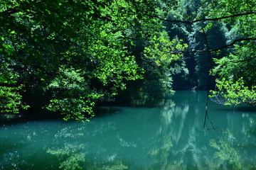 Obraz premium Lake view rests people, water is life
