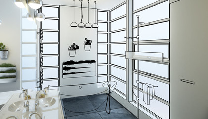 Contemporary Bathroom Design (concept)