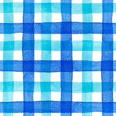 Watercolor rainbow stripes vector pattern