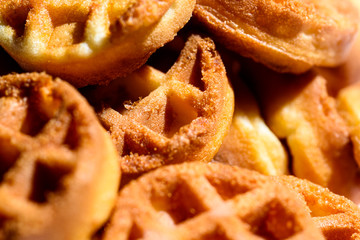 background of biscuit cookies photographed macro