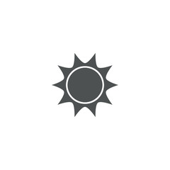 sun icon. sign design