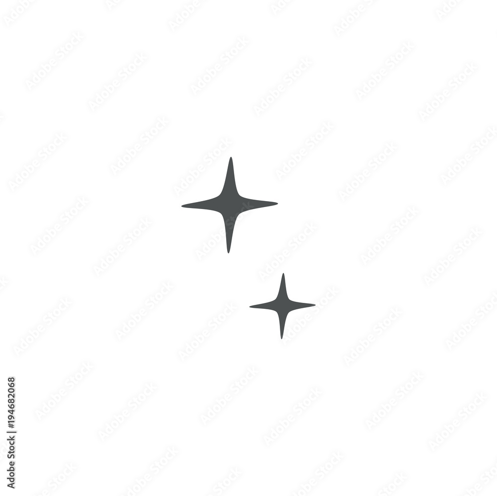 Poster star icon. sign design