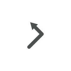 arrow line icon. sign design