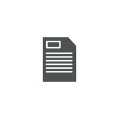 document icon. sign design