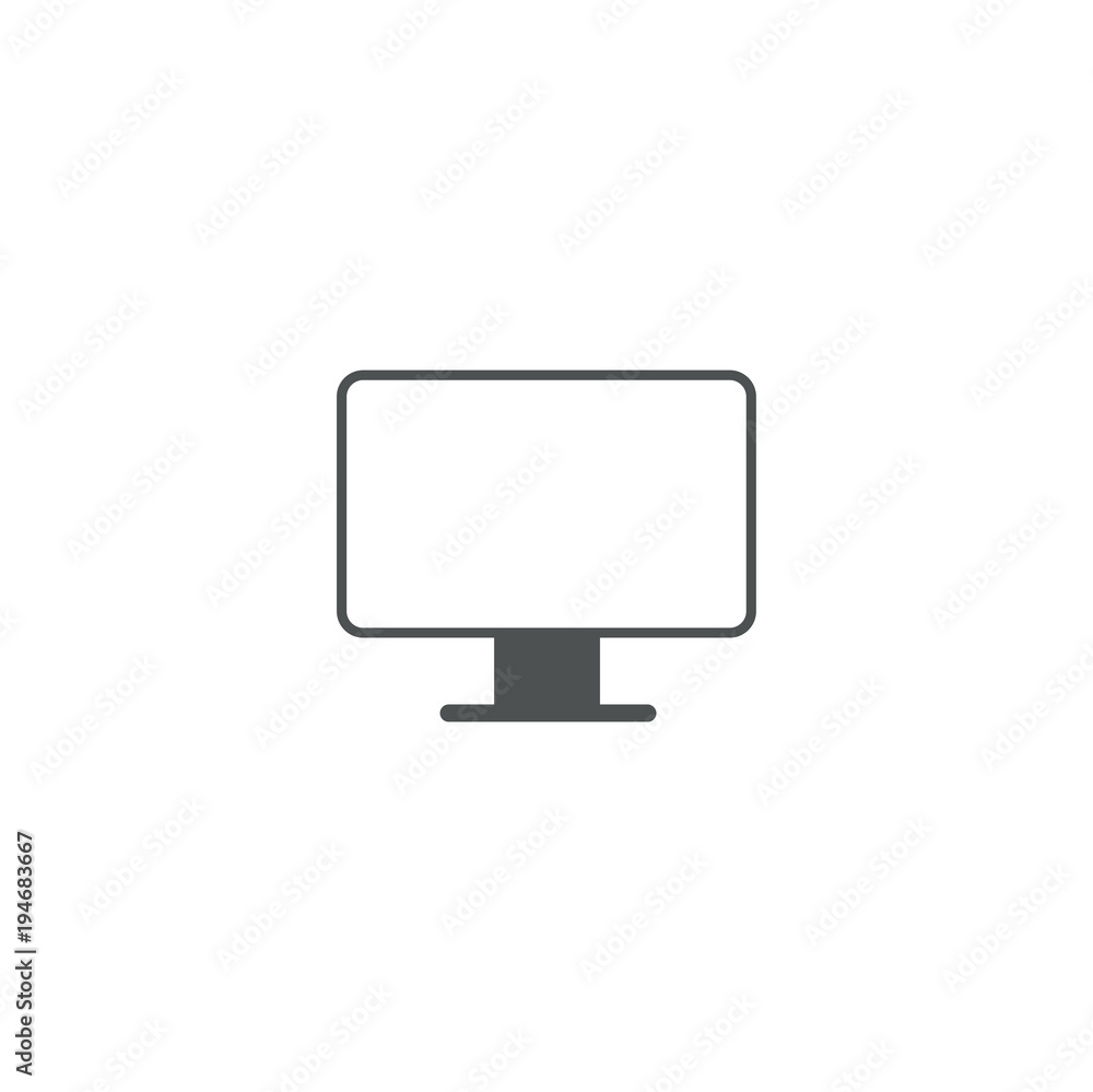 Wall mural computer icon. sign design