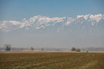 Fototapeta na wymiar Alpsteinmassiv, Hoher Kasten, Appenzell, Rheintal, Vorarlberg