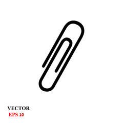 clip icon. vector illustration