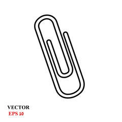 clip icon. vector illustration