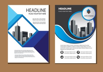 design cover poster a4 catalog book brochure flyer layout annual report business template