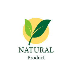 natural vector design.logo natural product