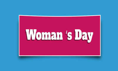  Woman Day Greeting Card banner EPS 10.