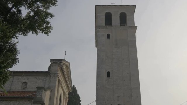 Bell tower and a church