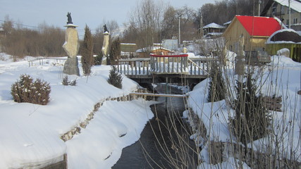 PERM,WINTER ON THE RIVER