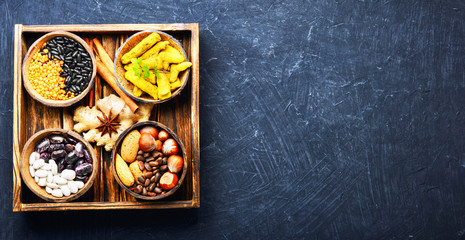 Ingredients of healthy food