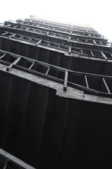 ビルの非常階段