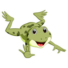 cute frog cartoon