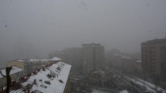 Super nevicata a Milano