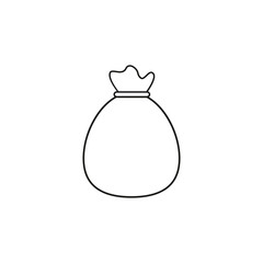 Bag online money icon