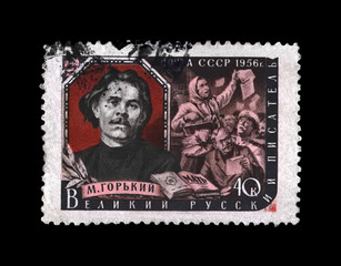 Maxim Gorky aka Alexei Peshkov (1868-1936), famous Russian writer, dramatist, politician, circa...