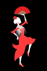 Gypsy spanish dancer
