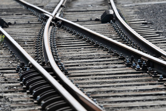 Trains transport rail aiguillage