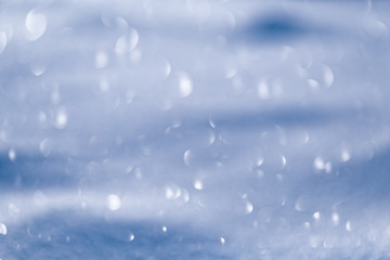  Sparkly defocused snow background in winter 
