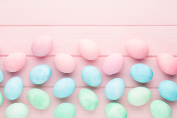 Pink pastel color tulip on the white background. Easter background.