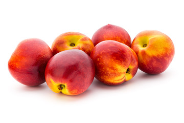 Peach. Fruit with isolated on white background.