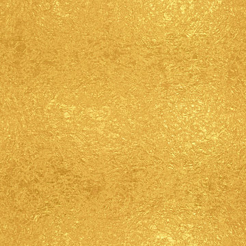 Gold foil seamless texture, vintage background 