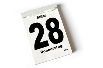 28. März 2019