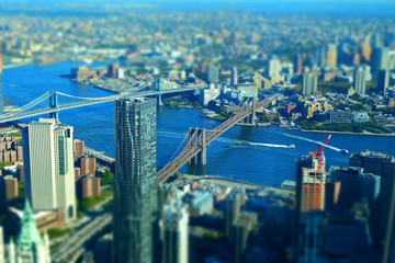 Fototapeta na wymiar New York miniature aerial image