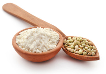 Buckwheat with flour
