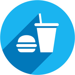 Flat food icon