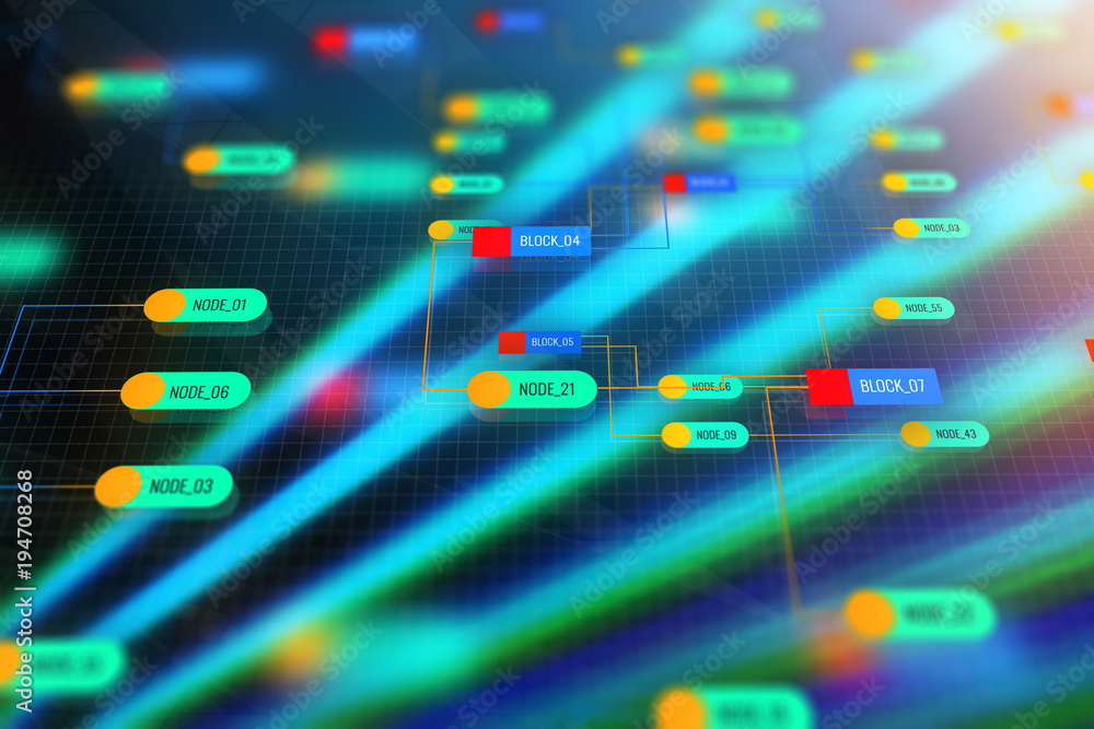 Poster creative technology node background