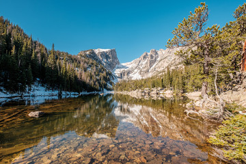 Fototapeta na wymiar Dream Lake, Rocky Mountains, Colorado, USA.
