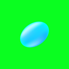 Egg on the neon green background