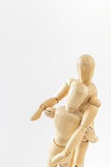 デッサン人形　抱く