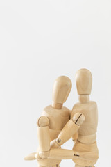 デッサン人形　抱く