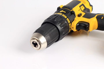 Electric drill isolated on white background