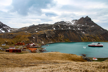 Grytviken is a settlement on the island of South Georgia, part of a British Overseas Territory in the South Atlantic.
