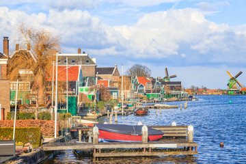 Fototapeta na wymiar Zaandijk Town in the Netherlands