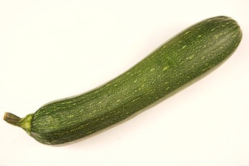 zucchini on a white background