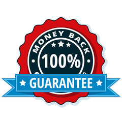 Obraz premium 100% Money Back Guarantee illustration