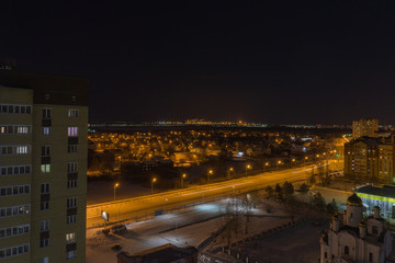 Fototapeta premium panorama of the night city